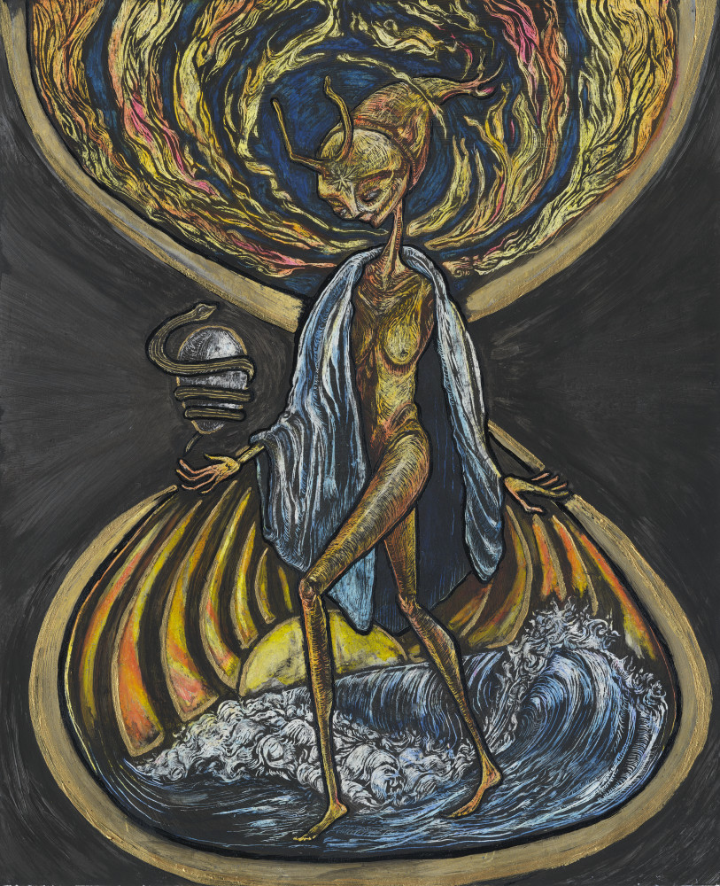 Tending The Orphic Egg Art | Amy Markham