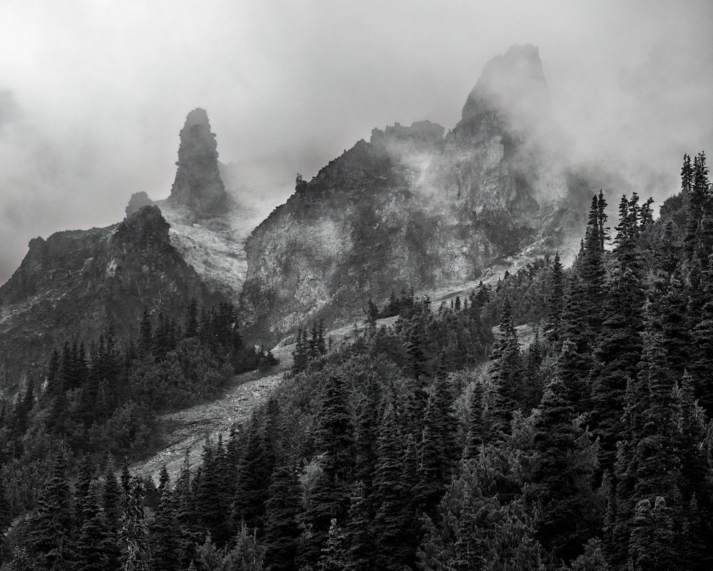 Misty Pinnacles, Mt Rainier National Park, Washington, 2022
