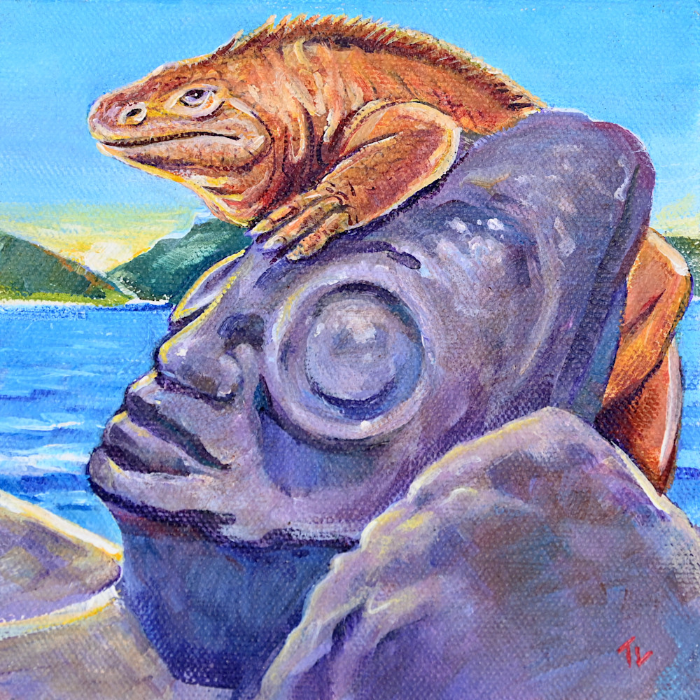 Terry Luc Art - Relic3 - Stone Tiki
