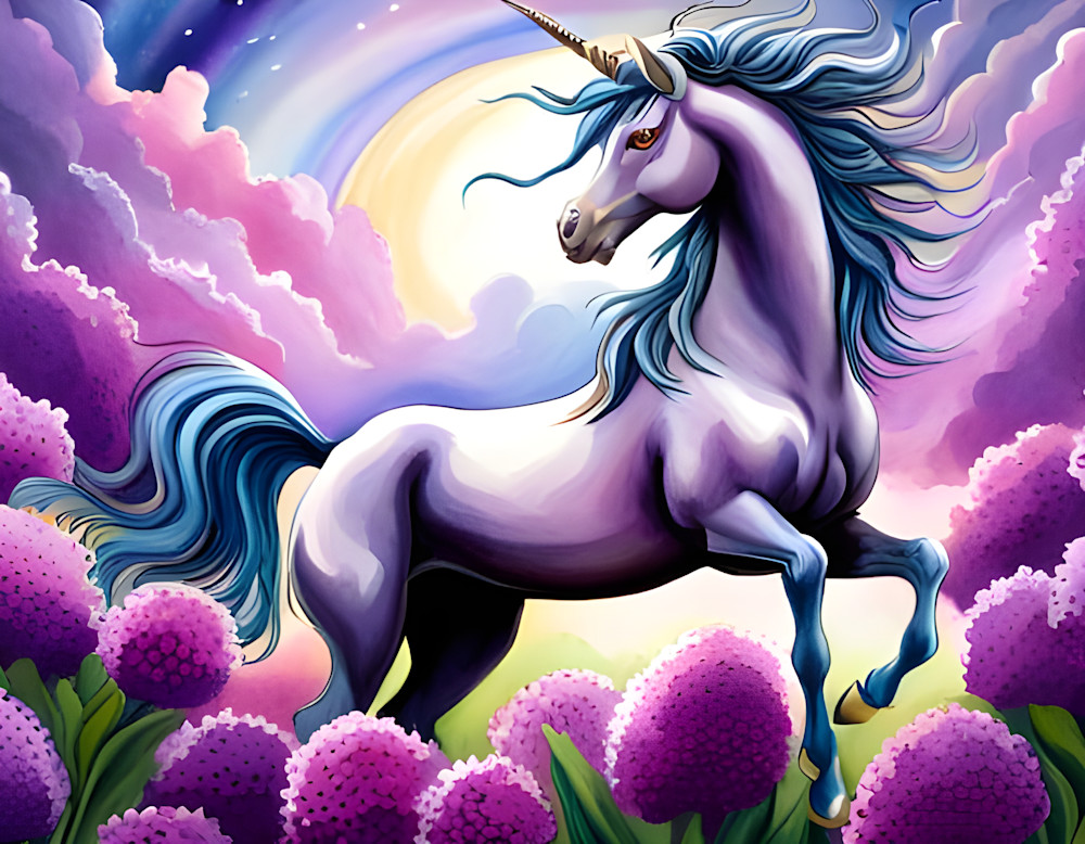 Unicorn In Purple Photography Art | Playful Gallery by Rob Harrison