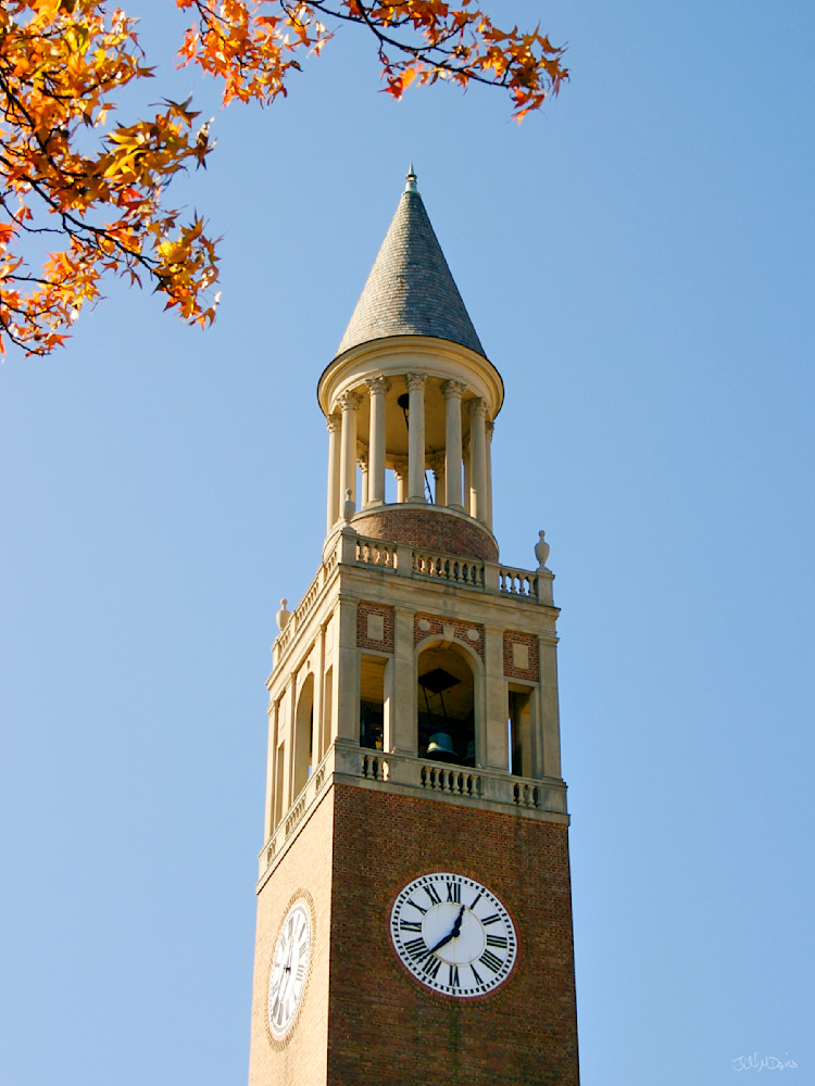 UNC Chapel Hill art - Autumn Bell Tower photograph