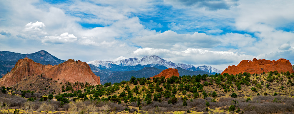Pikes Peak Panorama by Nathan McDaniel Photography