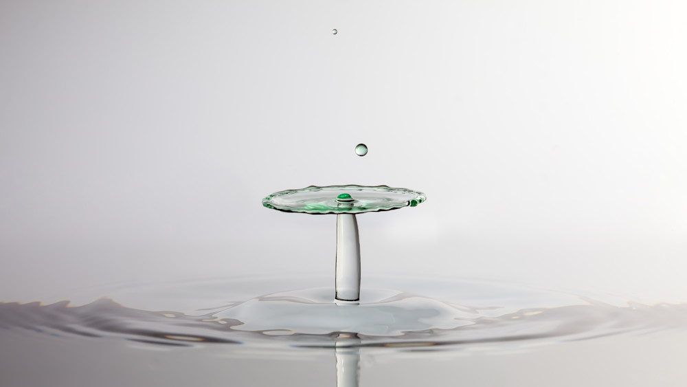 Soft Green water drop