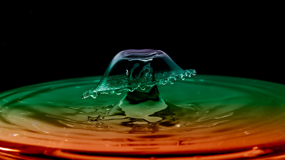 Colorful Mushroom water drop