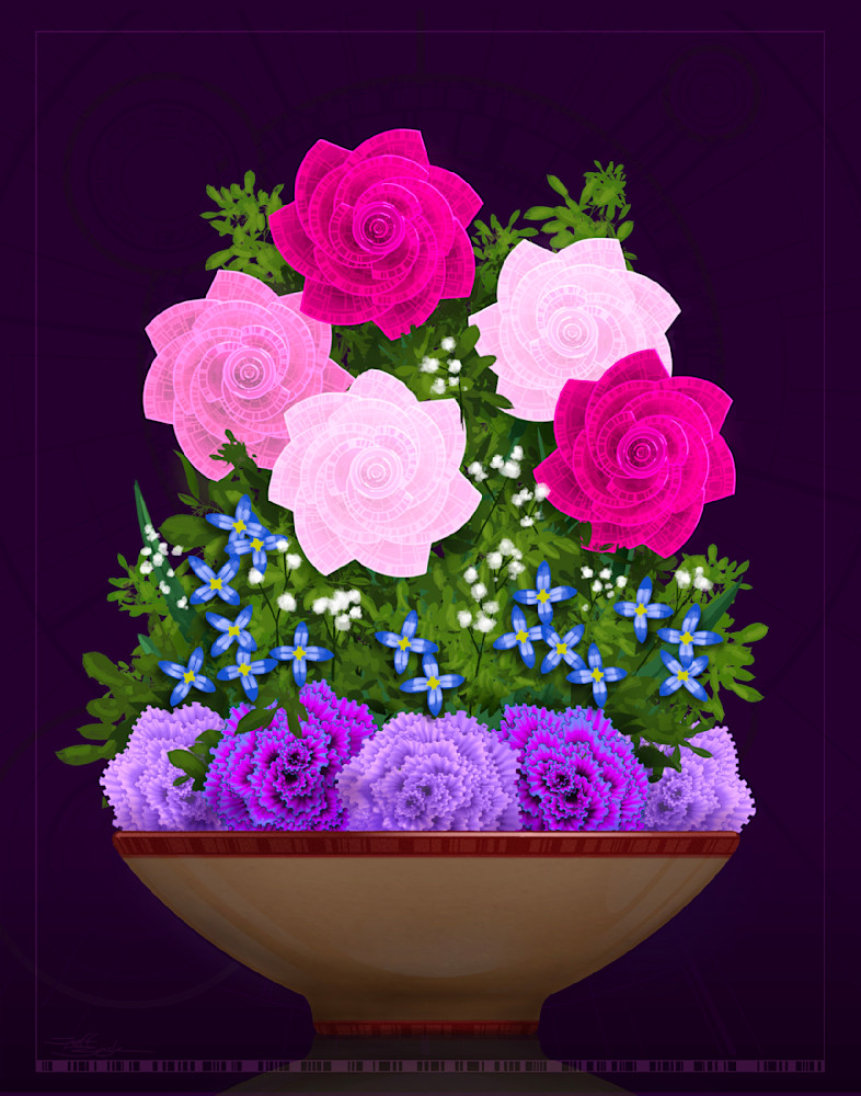 Roses & Carnations Bouquet Art | Jeff Zugale