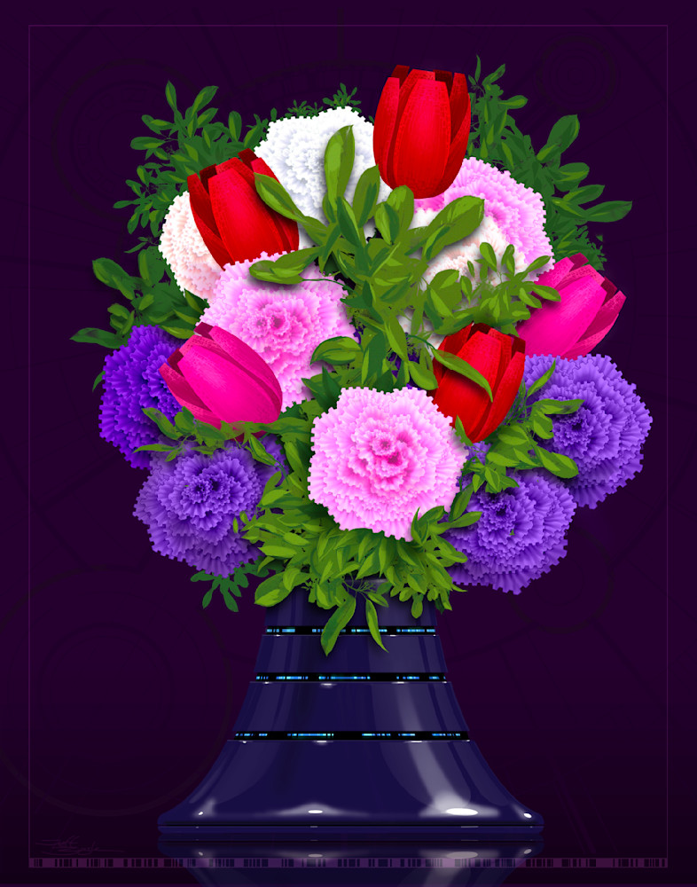 Carnations & Tulips Bouquet Art | Jeff Zugale