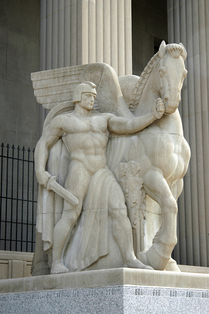 Courage Sculpture At Soldiers' Memorial Military Museum Art | ElizabethMooreSTL, LLC