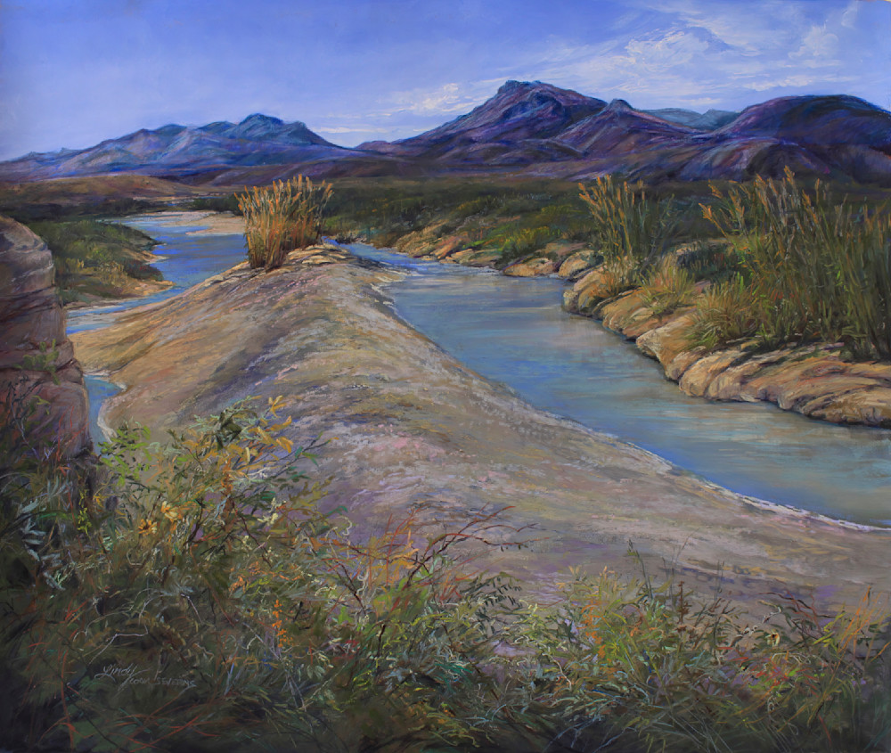 Lindy Cook Severns Art | River Between the Lands, print