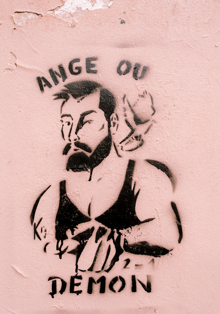Paris Street Art - Angel or Devil