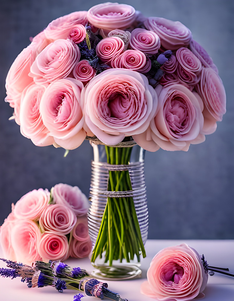 Bouquet Of Pink Roses Photography Art | Playful Gallery by Rob Harrison
