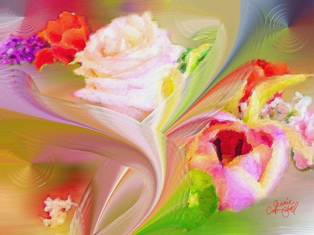 Bouquet Of Everlasting Love Art | Jeanie Campbell