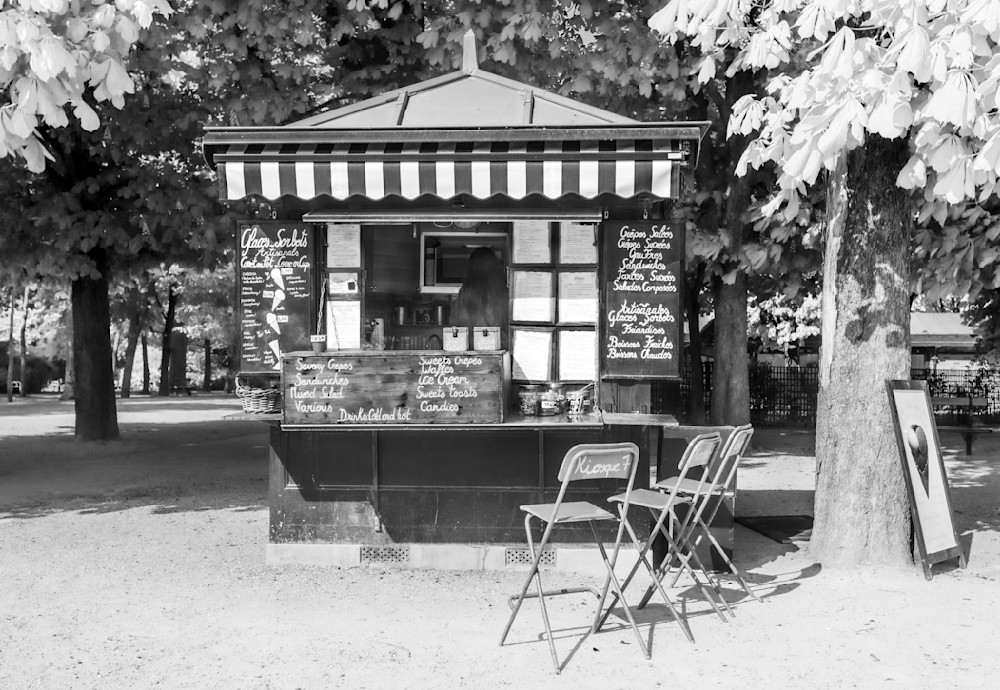 Paris Snack Kiosk in Luxembourg Gardens