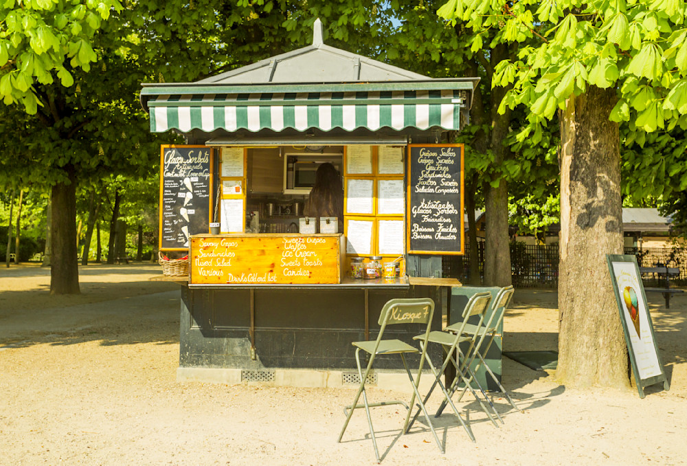 Paris Snack Kiosk in Luxembourg Gardens