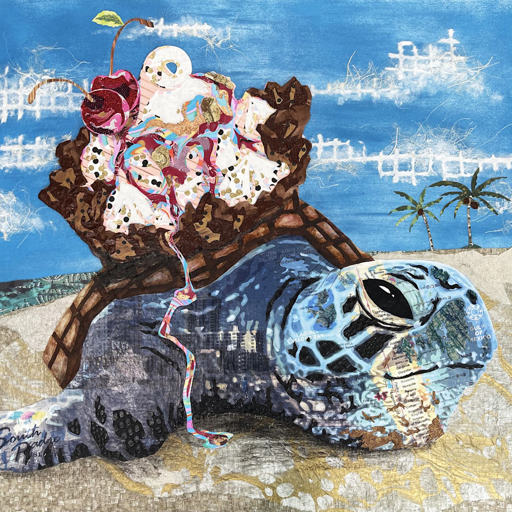 Easy Like Turtle Sundae Art | Kristi Abbott Gallery & Studio