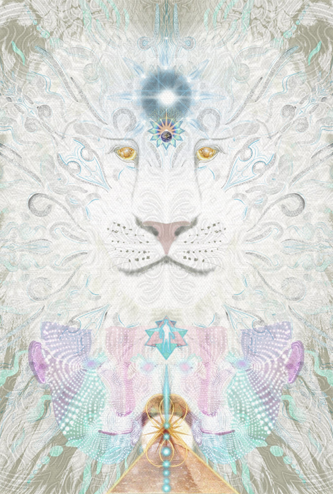 Lions Gate   White Lion Art | Live with Love, Inc.