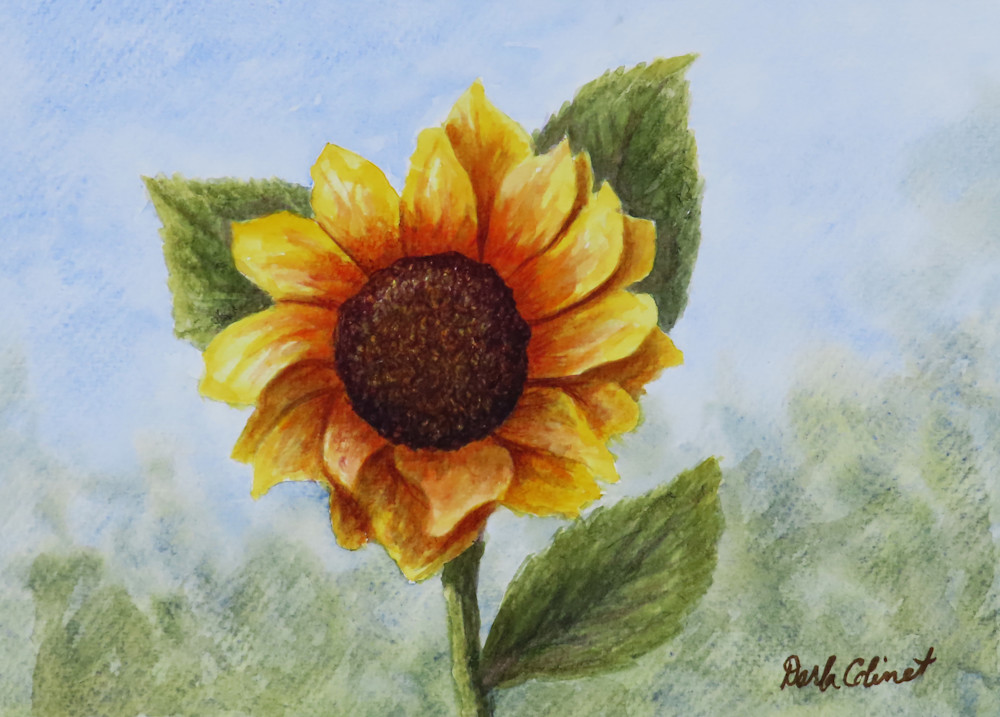 Lone Sunflower Art | God's Transforming Grace