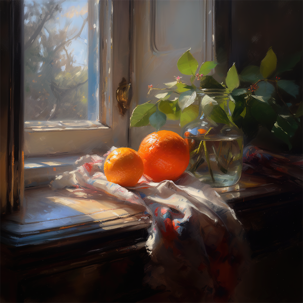Oranges At Noon   2 Art | Drew Slack Fine Art