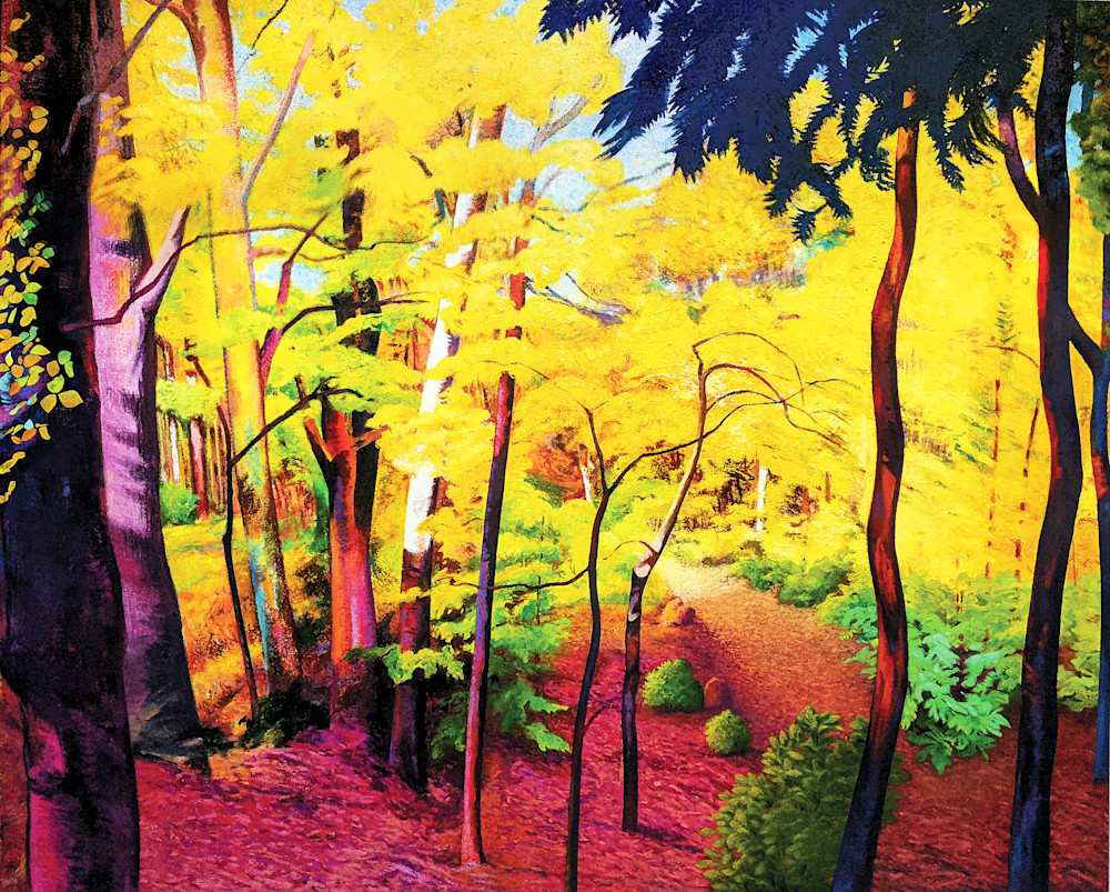 Through The Yellow Woods Art | Alan Falk Art