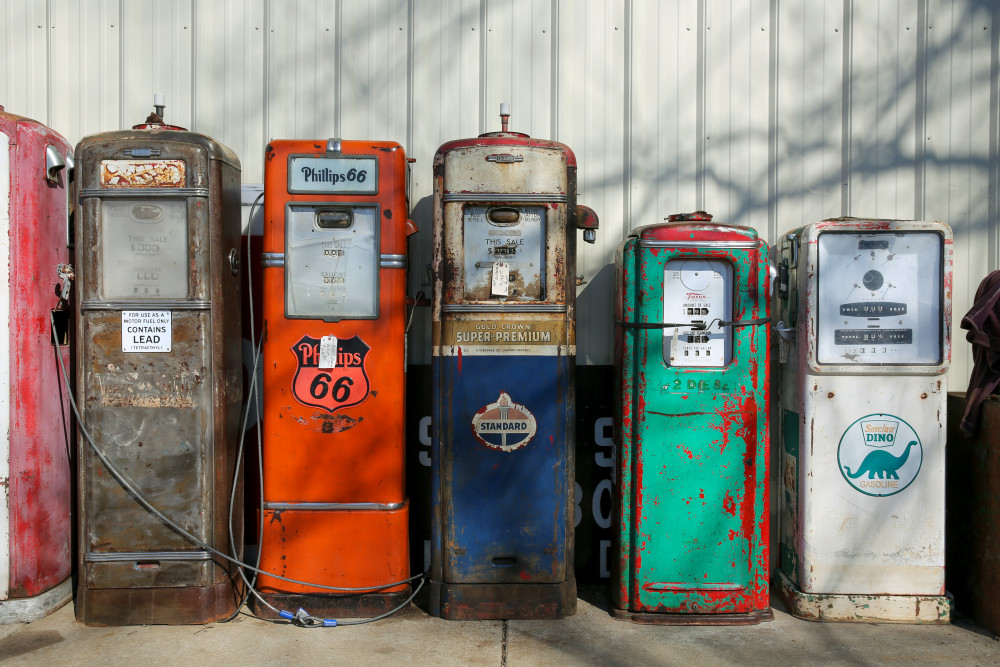 Vintage Gas Pumps Photography Art | David Joseph Fine Art