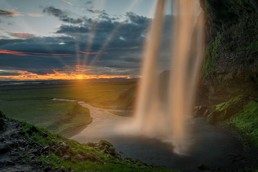 From Behind The Falls, Seljalandsfoss, Southern Region, Iceland Photography Art | Dave Sansom Photography