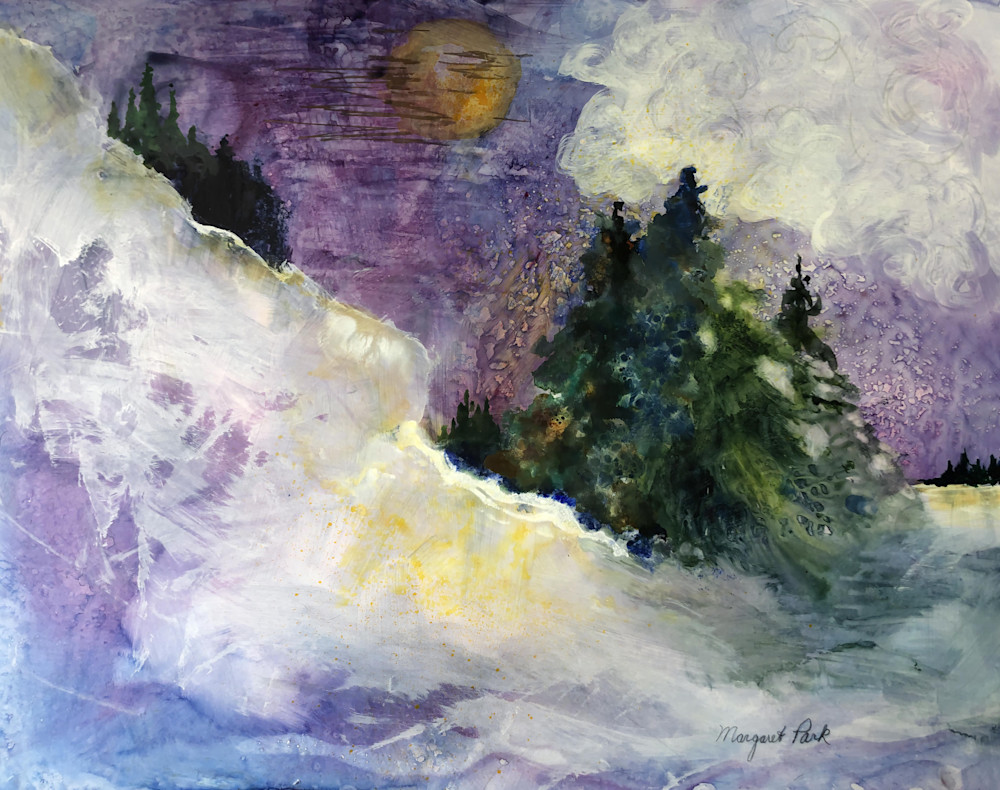 Snow Moon Art | Margaret Park Fine Art