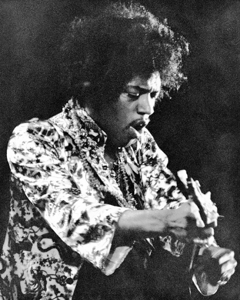 Jimi Hendrix Performing At The Hollywood Bowl, 1967 Photography Art | Sulfiati Magnuson Photography