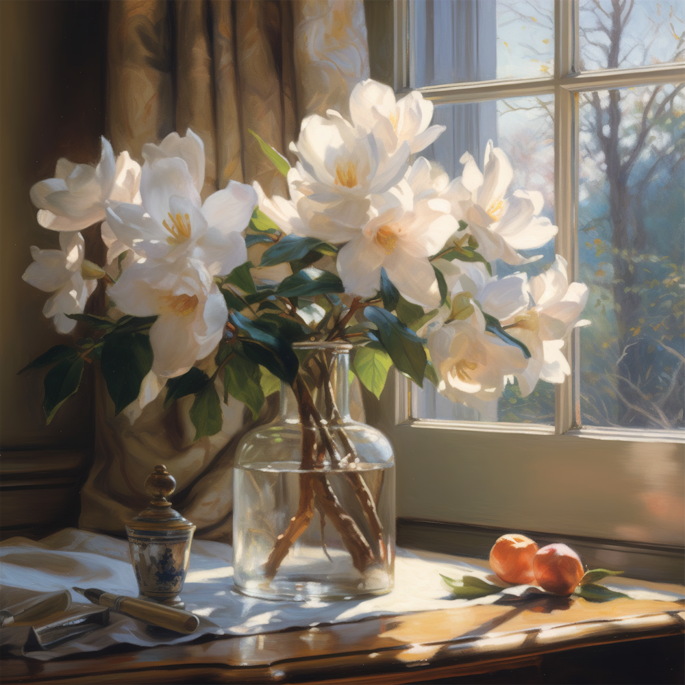 Magnolias In A Vase Art | Drew Slack Fine Art