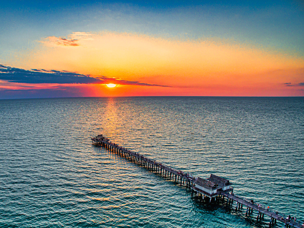 Naples Florida Pier At Sunset Photography Art | Lift Your Eyes Photography