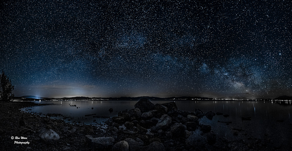 Milky Way Over Lake Tahoe Art | Ron Ware Photography