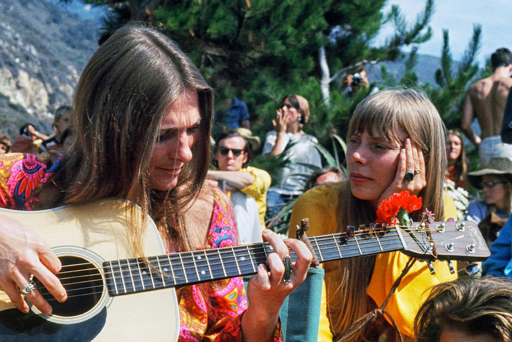 Judy Collins & Joni Mitchell Hanging Out Backstage At The Big Sur Folk Festival   1, 1968 Photography Art | Sulfiati Magnuson Photography