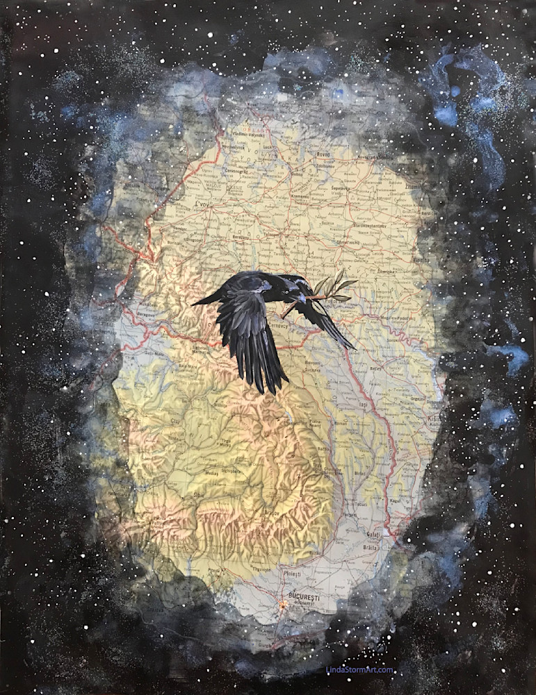 Peace Raven, Flies Over Ukriane
