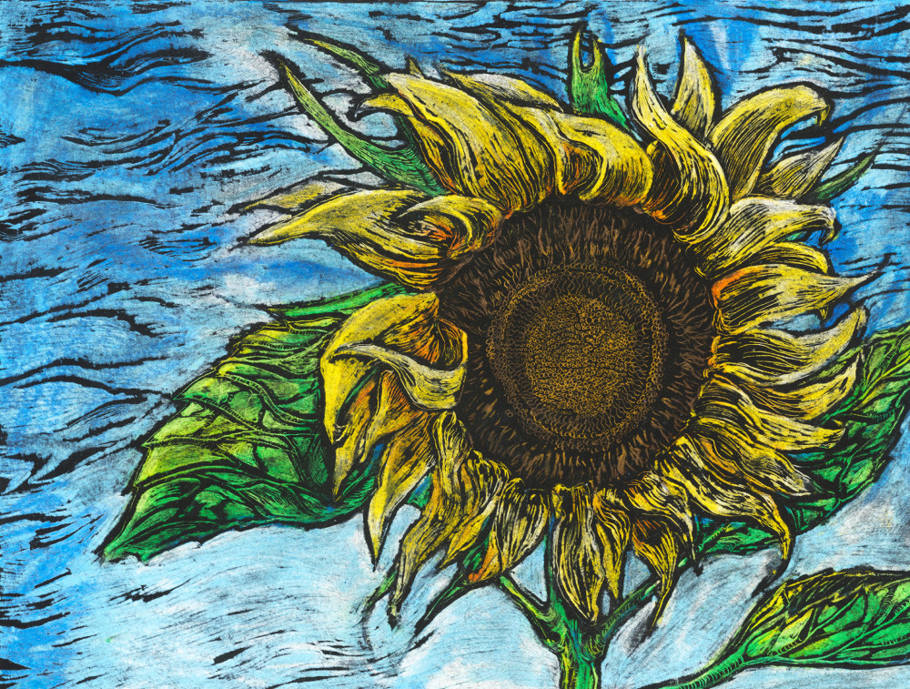 Strong Sunflower Art | Amy Markham