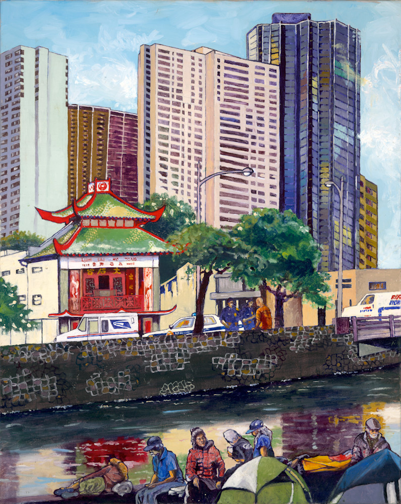 Everyday River Street  Art | Hank Taufaasau Art
