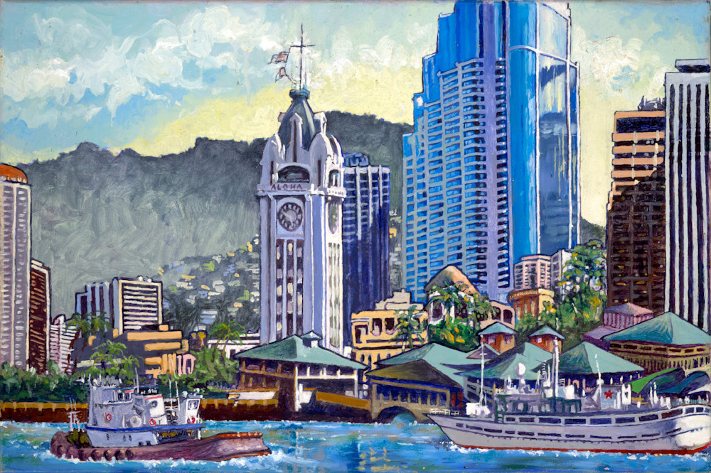 Aloha Tower Art | Hank Taufaasau Art