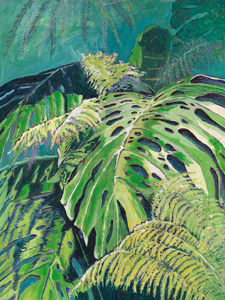 Monstera And Ferns Art | Hank Taufaasau Art