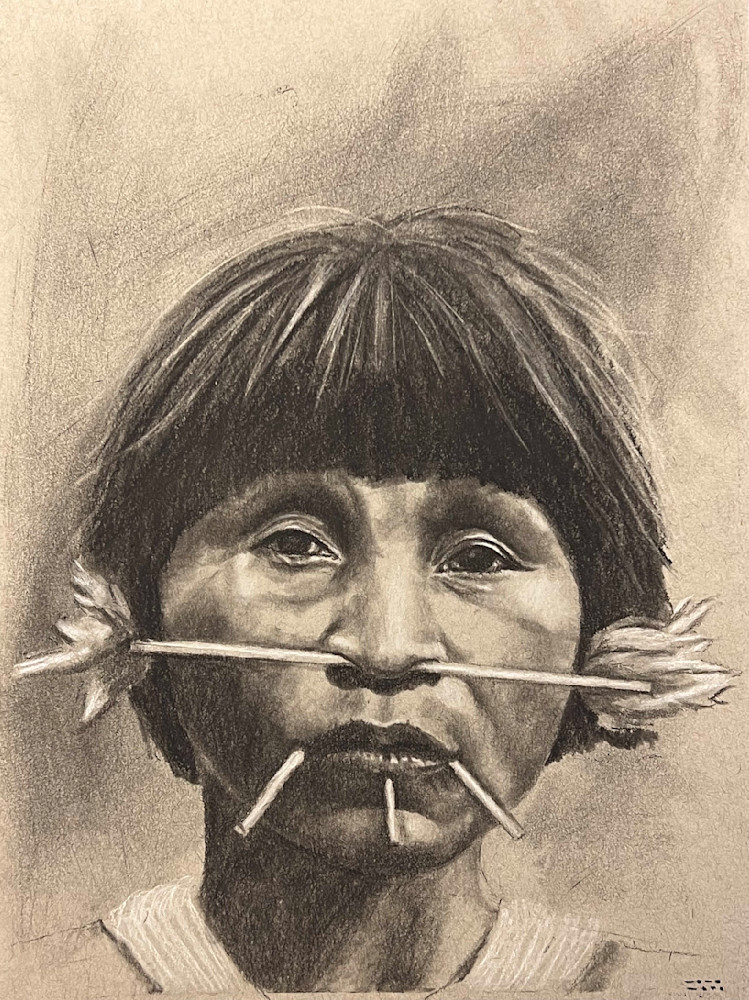 Yanomami Charcoal Art | chareebalm