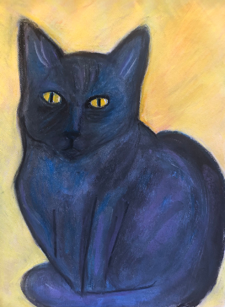 Blue Cat Art | dianawoody