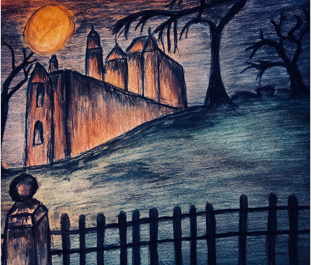 Spooky House Art | dianawoody