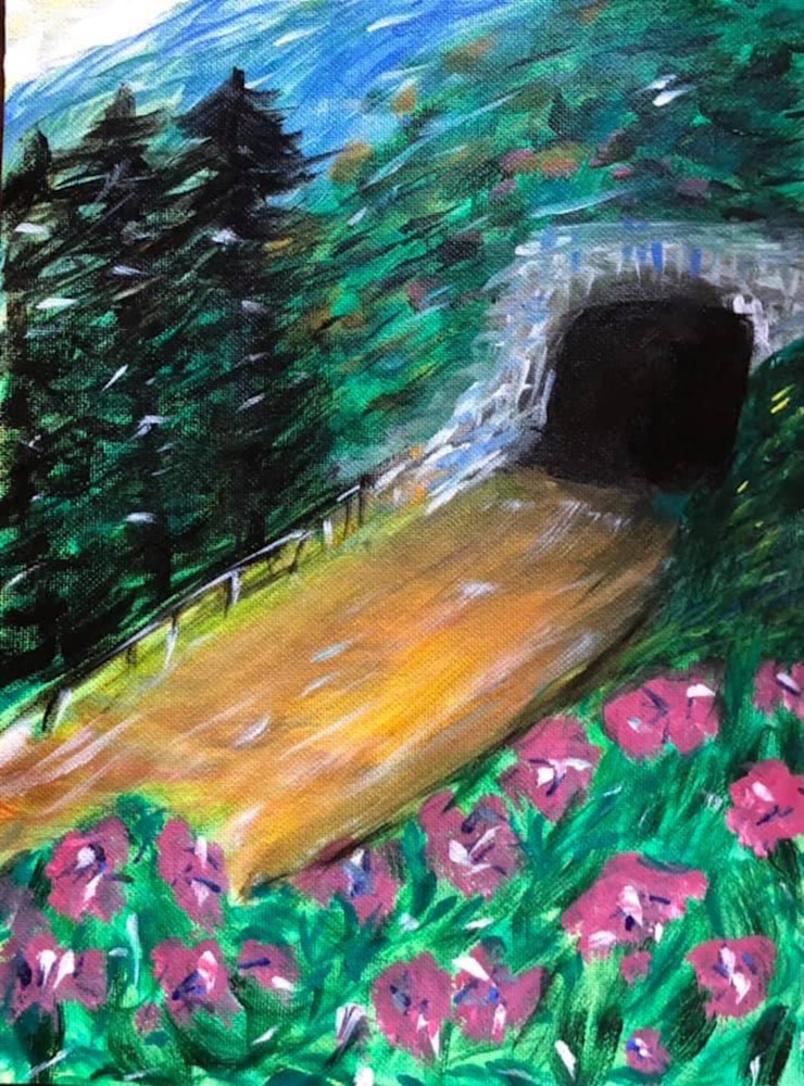 Tunnel In The Mountains  Art | dianawoody