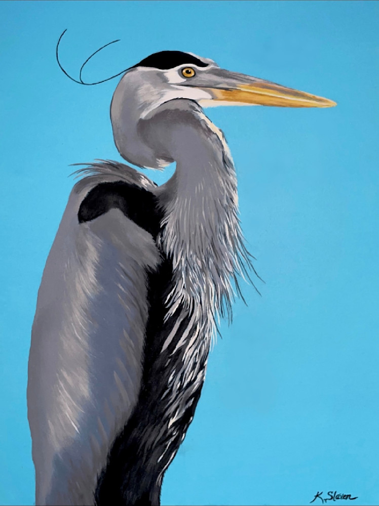 Majestic Blue Heron  Art | Kathleen Slaven Art