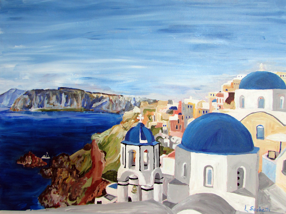 Santorini, Greece.  Fine-art prints and merchandise | Linda Sacketti