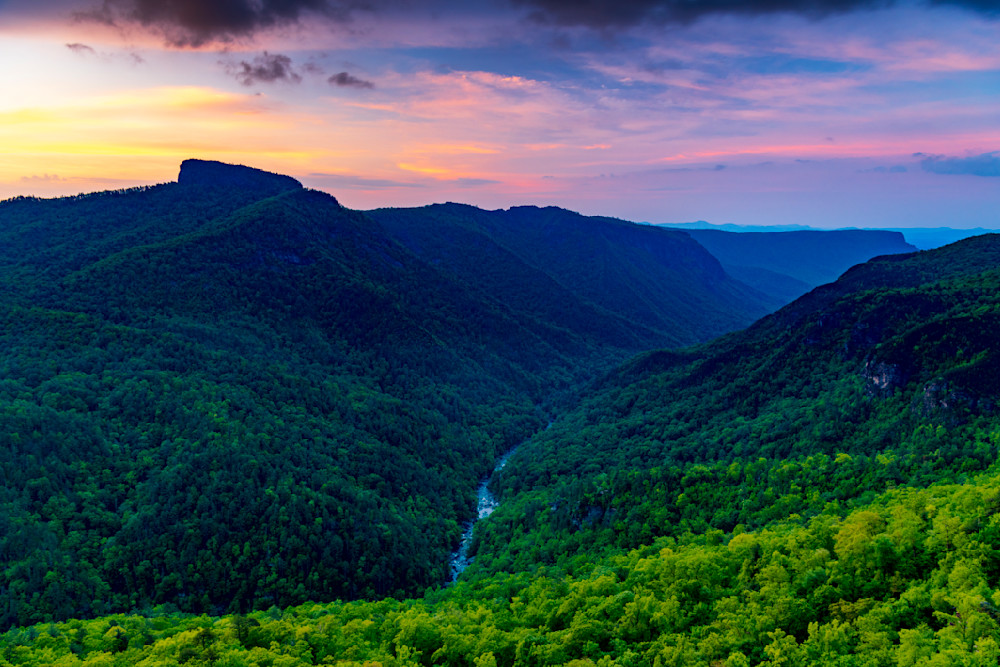 Sunrise Over the Linville Gorge — North Carolina fine-art photography prints