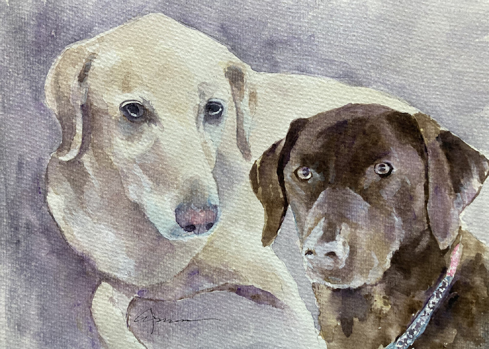 Labrador Dog Watercolor Print | Claudia Hafner