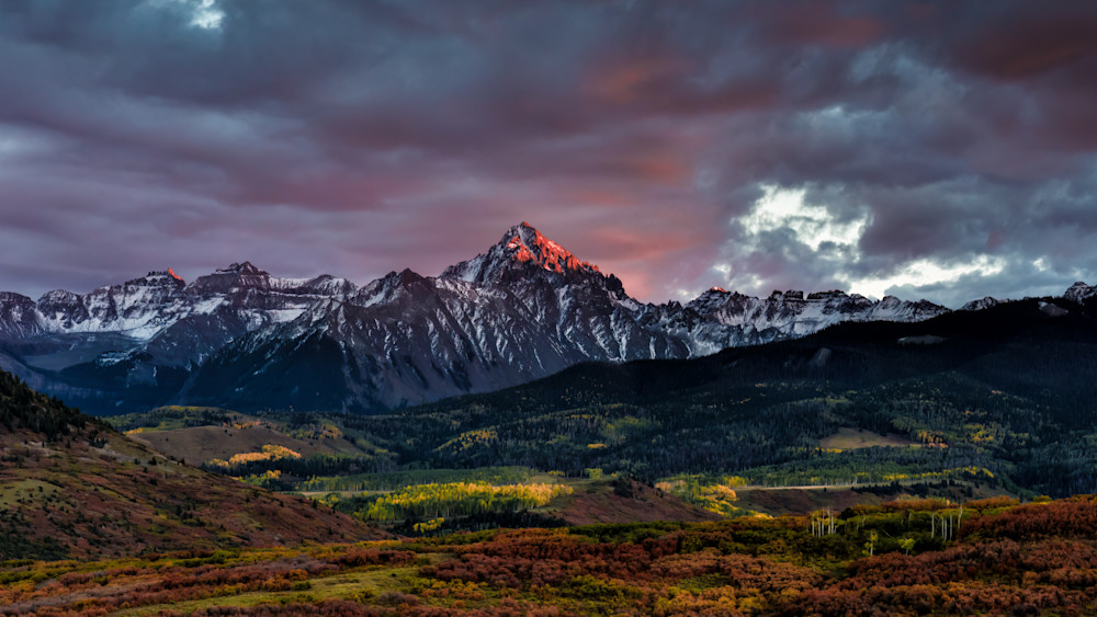 Winter Comes Early To Mt. Sneffels – Telluride, Co Photography Art | LightScapeImagery.com