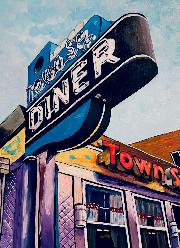Town Square Diner Art | Kurt Hanss Fine Art