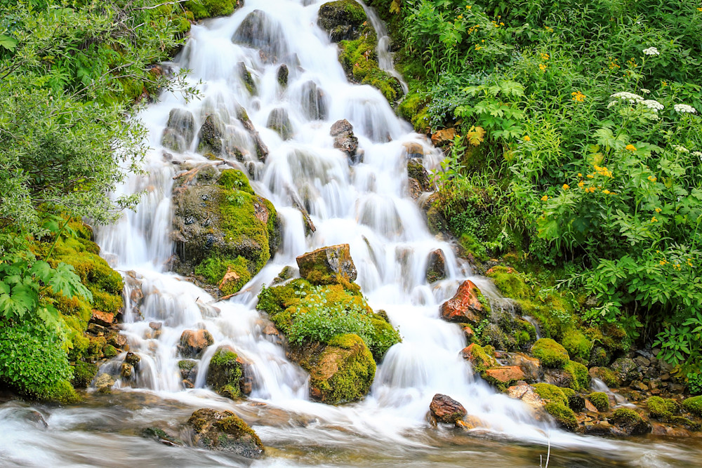 Spring Running Waterfall Photography Art | Amber Louise Photography