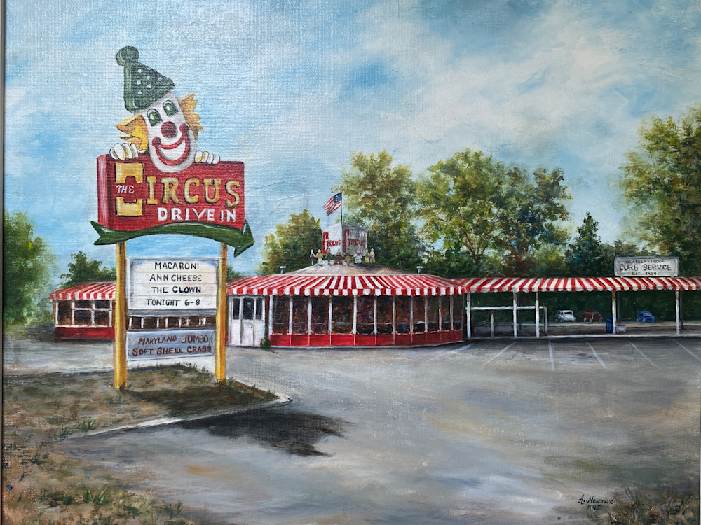 Circus Drive In Print Art | Arlene Newman Designs