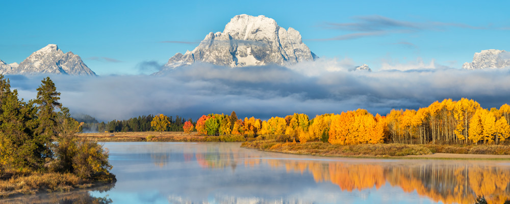 "A Tapestry Of Seasons: Oxbow Bend's Autumn Delight" Photography Art | D. Robert Franz Photography