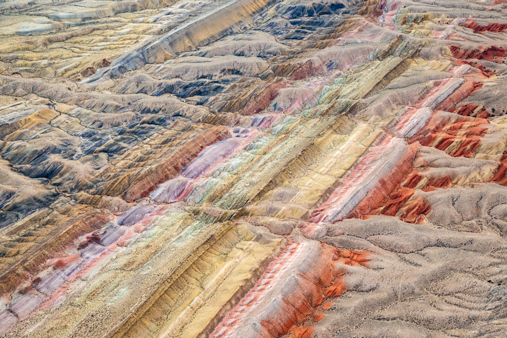 Sedimentary layers of the Sheep Mountain Anticline