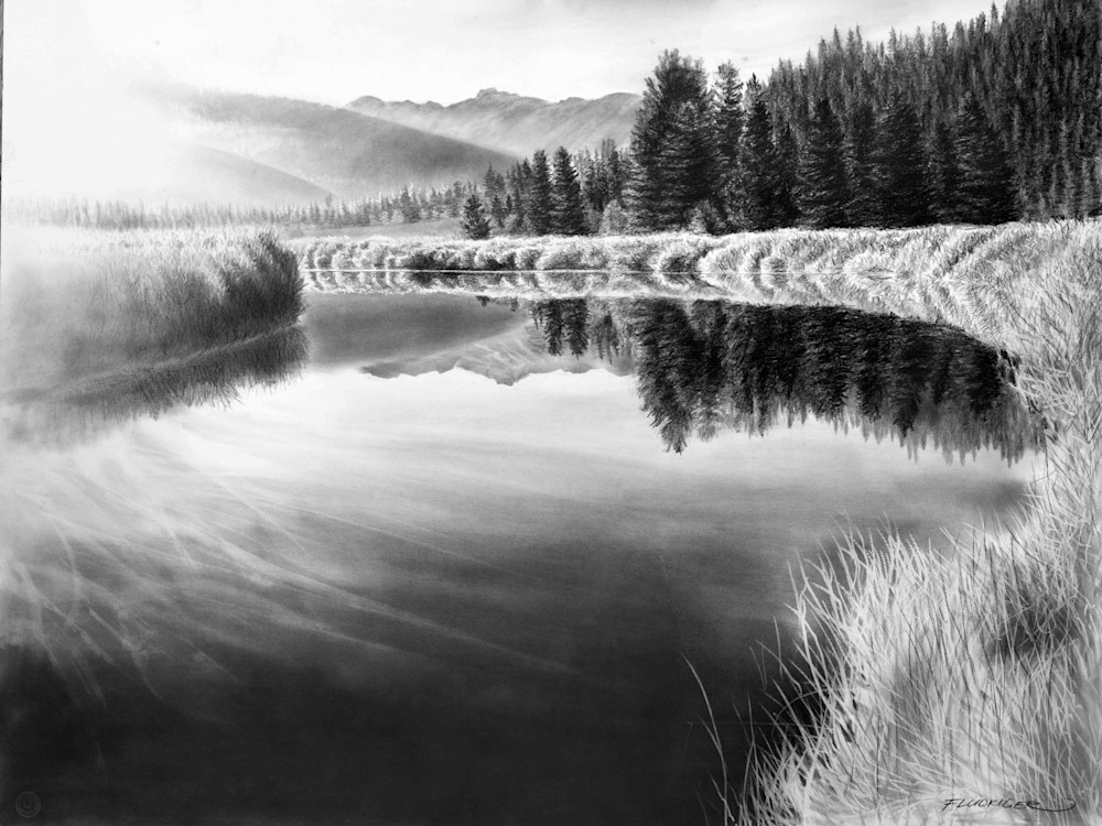 Black and white fine art print beautiful landscape of artwork titled Good Afternoon